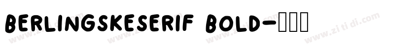 berlingskeserif bold字体转换